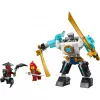 LEGO NINJAGO conjunto 71827 Mech de combate do Zane, 92 peças, 2 minifiguras, altura 100 mm, idade 6+