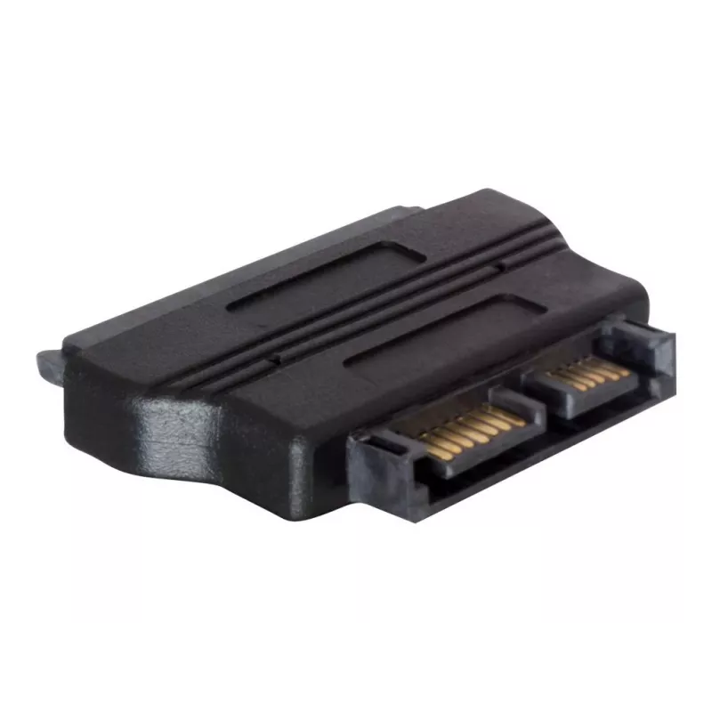 Adaptador SATA SATA 22 pinos macho SATA 13 pinos macho preto DeLOCK