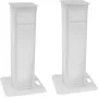 Eurolite 32000050 2x Stage Stand, variável, com cobertura e bolsa, branco