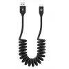 Cabo de dados USB para USB-C Tellur Extendable 3A 1,8 m preto