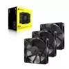 Ventoinha Corsair RS120 12 cm preta 420-2100 RPM 3 unid.