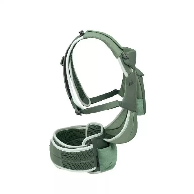 Mochila de transporte para criança Osprey Poco Soft (modelo 10006178/818/O/S) em verde — mochila de transporte com armação para caminhadas com crianças pequenas