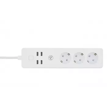 Régua de tomadas inteligente Tellur WiFi com 3 tomadas AC e 4 portas USB (4A)