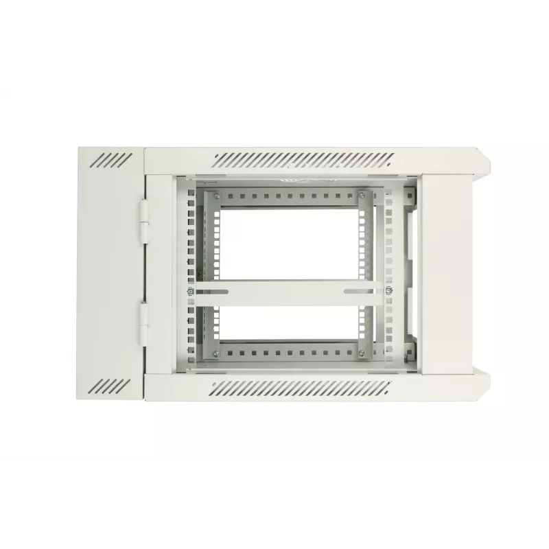 Armário rack de parede Extralink 6U 600x600 AZH cinzento montagem na parede, tipo basculante