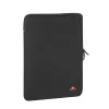 Manga antichoque RIVACASE 5221 para MacBook 13, vertical, preta, fecho de correr duplo