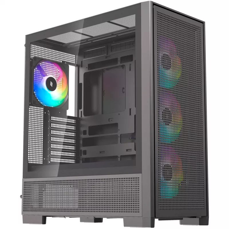Caixa de PC Silentware Air 2000 A-RGB preta — Mid-Tower, janela lateral em vidro temperado