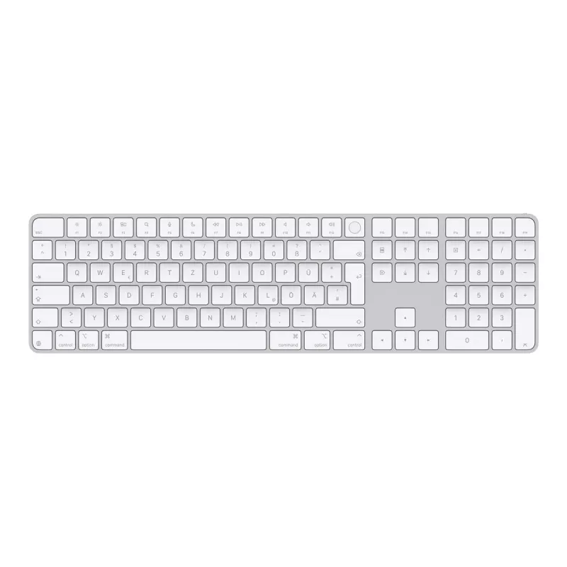 Teclado Apple Magic MXK73D/A Universal USB + Bluetooth QWERTZ alemão branco