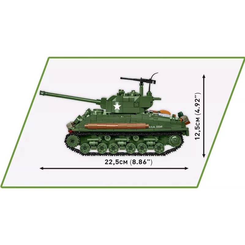 Blocos de construção Sherman M4A2E8 865 peças