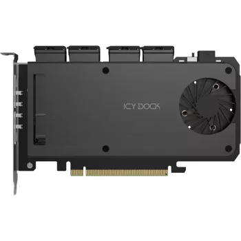 Placa adaptadora 4 x M.2 NVMe SSD Mobile Rack, Icy Dock MB204MP-B