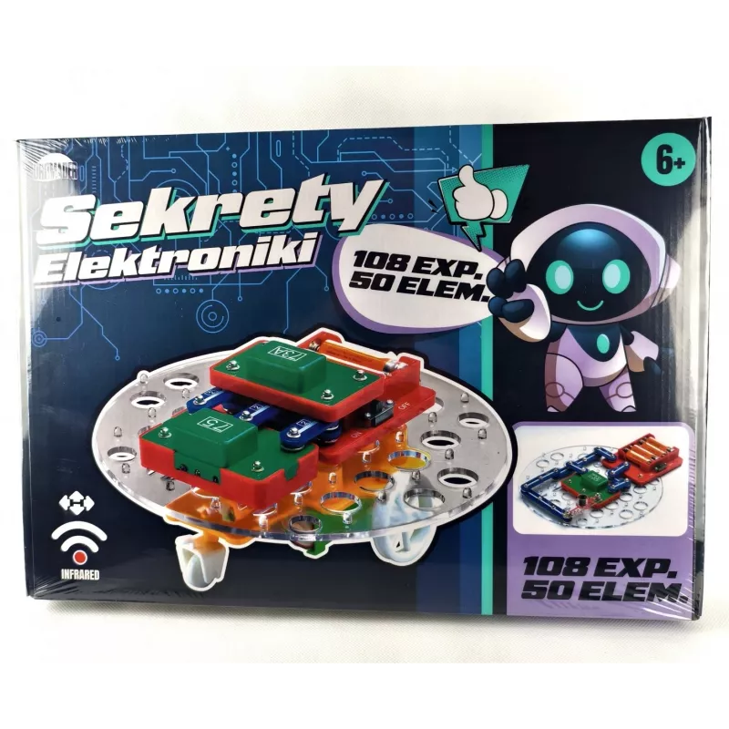 Kit de eletrónica educativa Dromader Zestaw Sekrety elektroniki - kit de veículo inteligente