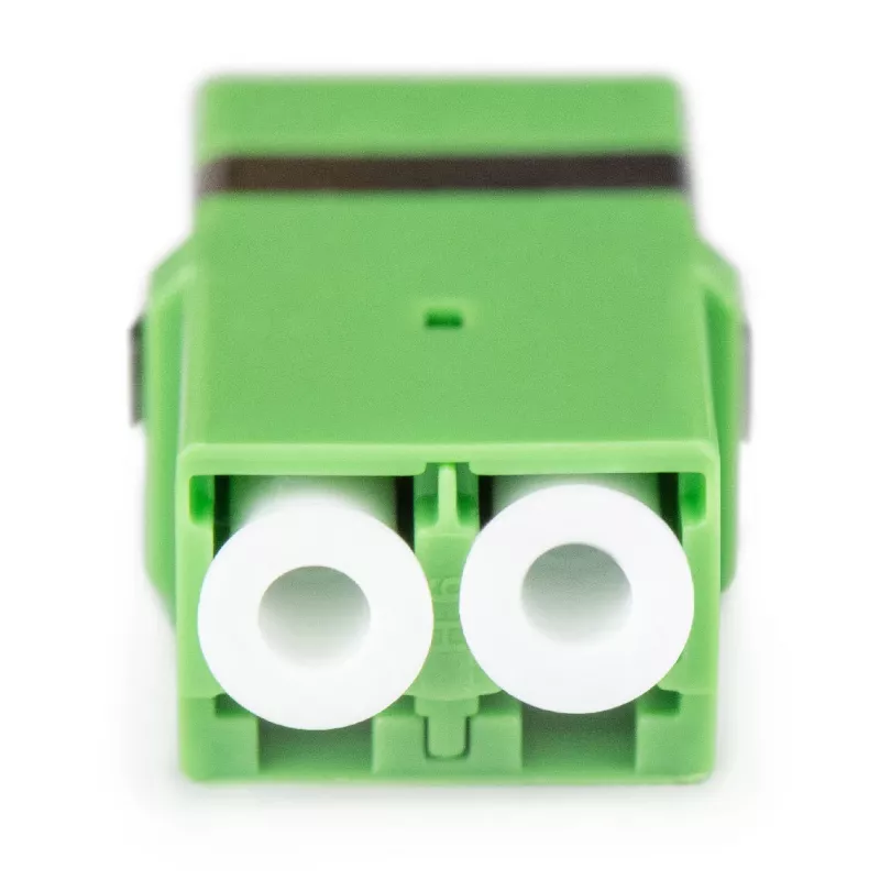 DIGITUS DN-96007-1APC-OF Acoplador de fibra ótica LC/APC duplex, monomodo OS2, sem flange, verde
