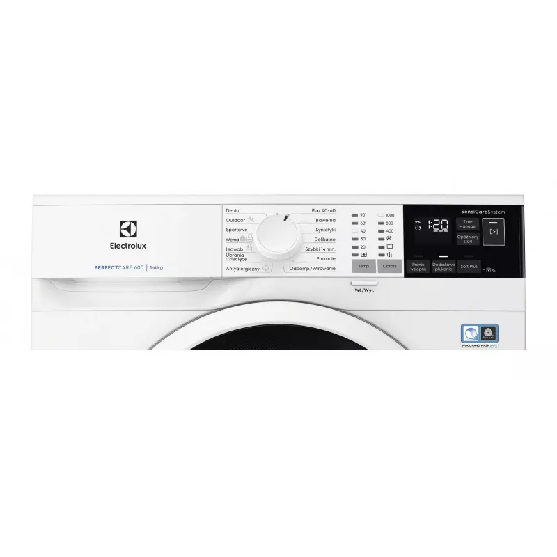 Máquina de lavar de carga frontal Electrolux EW6SN406WP — 6 kg, 1000 rpm, 595x843x378 mm, branca