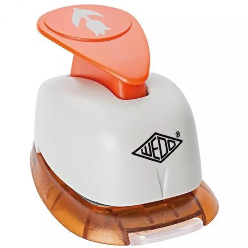 Perfurador de formas WEDO 168212 cinzento laranja para papel