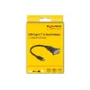 Adaptador DeLOCK USB Type-C para RS-232 D-Sub 9 pinos macho 0,25 m