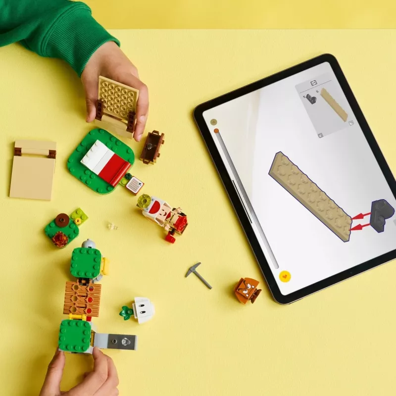 Brinquedo de construção LEGO Captain Toads Camp conjunto 72040 com funções interativas Super Mario