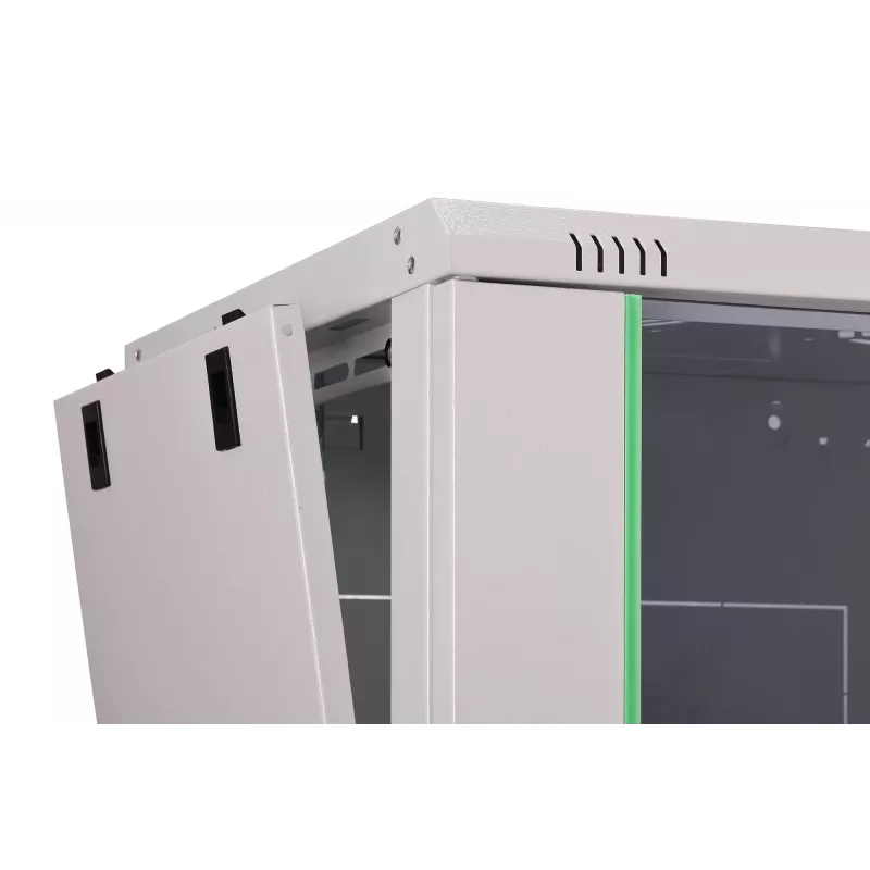 Armário de rack 9U para montagem na parede DIGITUS Dynamic-N DN-37104, 600 x 450 mm, IP20, fechadura com chave, desmontado