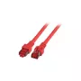 EFB-Elektronik Cabo de rede RJ45 Cat.6 S/FTP LSZH vermelho 0,15m Fabricante: EFB Elektronik (K5512.0,15)