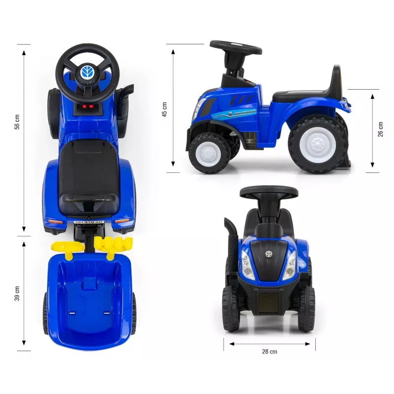 Carro de deslizar milly mally New Holland T7 trator, modelo 27652, azul