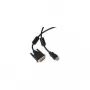 Adaptador de cabo de vídeo ShiverPeaks BS77482-RE 2m HDMI Type-A DVI-D preto