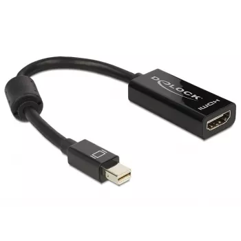 Delock - Adaptador de vídeo - Mini DisplayPort macho para HDMI fêmea - 18 cm (65099)
