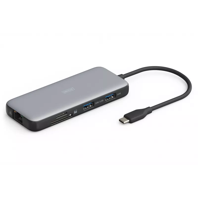 Docking station USB-C Digitus DA-70915 8 portas 100W Power Delivery