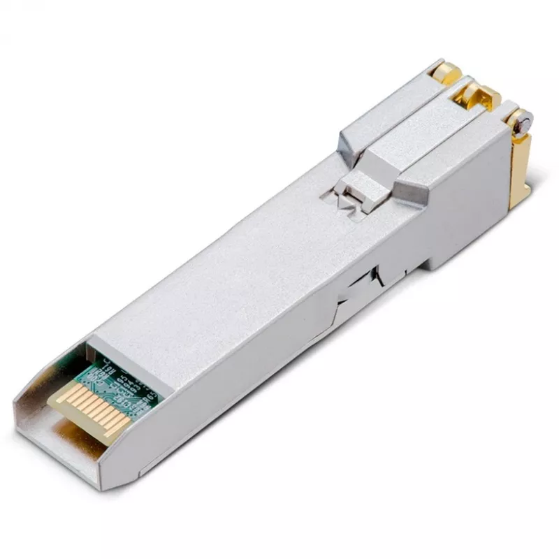 Módulo SFP+ TP-Link 10G BASE-T RJ45, cobre, 10300 Mbit/s, RJ-45, 100 m, 10 Gigabit Ethernet, IEEE 802.3, IEEE 802.3ab, IEEE 802.3an, IEEE 802.3bz