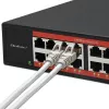 Switch de rede QOLTEC 52364 — Gigabit Ethernet PoE 16xRJ45, 2xSFP