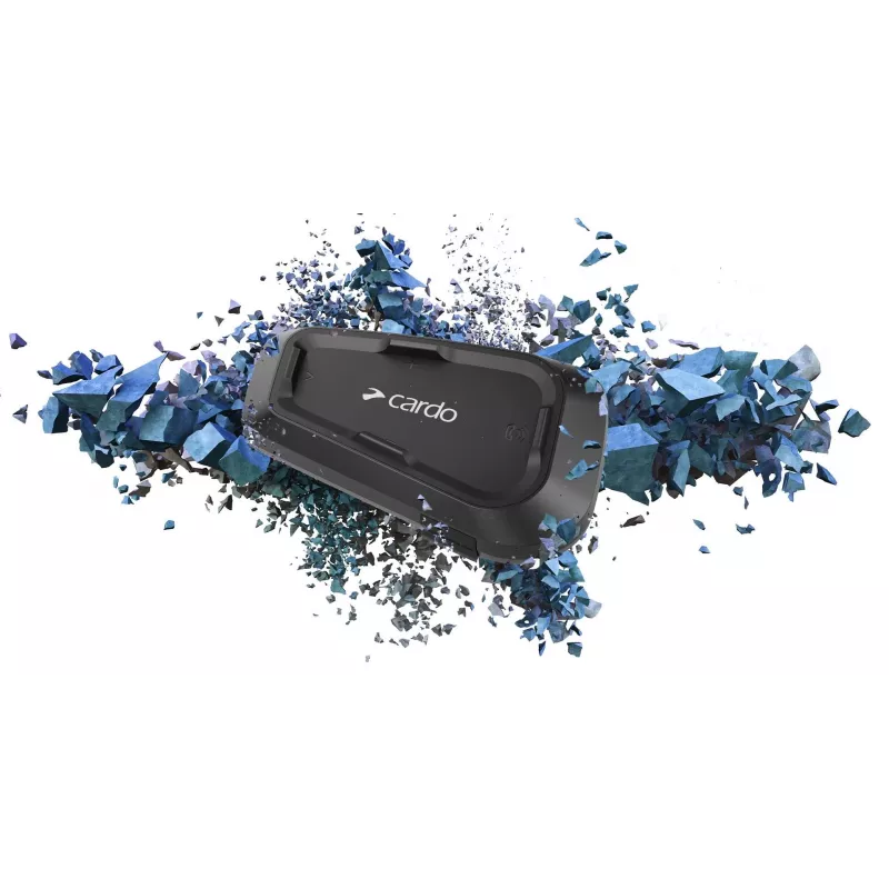 Cardo Spirit HD Duo intercomunicador para mota 2 canais 600 m preto