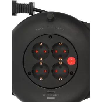Brennenstuhl 1093900, 10 m, interior, IP20, resistente ao choque, proteção contra sobreaquecimento, plástico, policloreto de vinilo (PVC), preto
