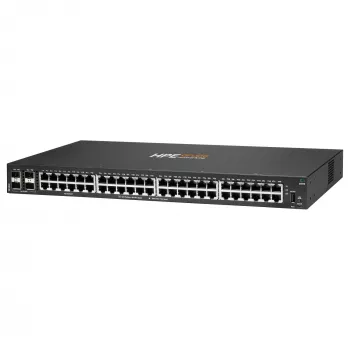 HPE - Switch Aruba 6000 48G 4SFP - Switch - L3 - gerido - 48 x 10/100/1000 + 4 x Gigabit SFP - fluxo de ar lateral - montagem em rack - AC 100 - 127 V / 200 - 240 V