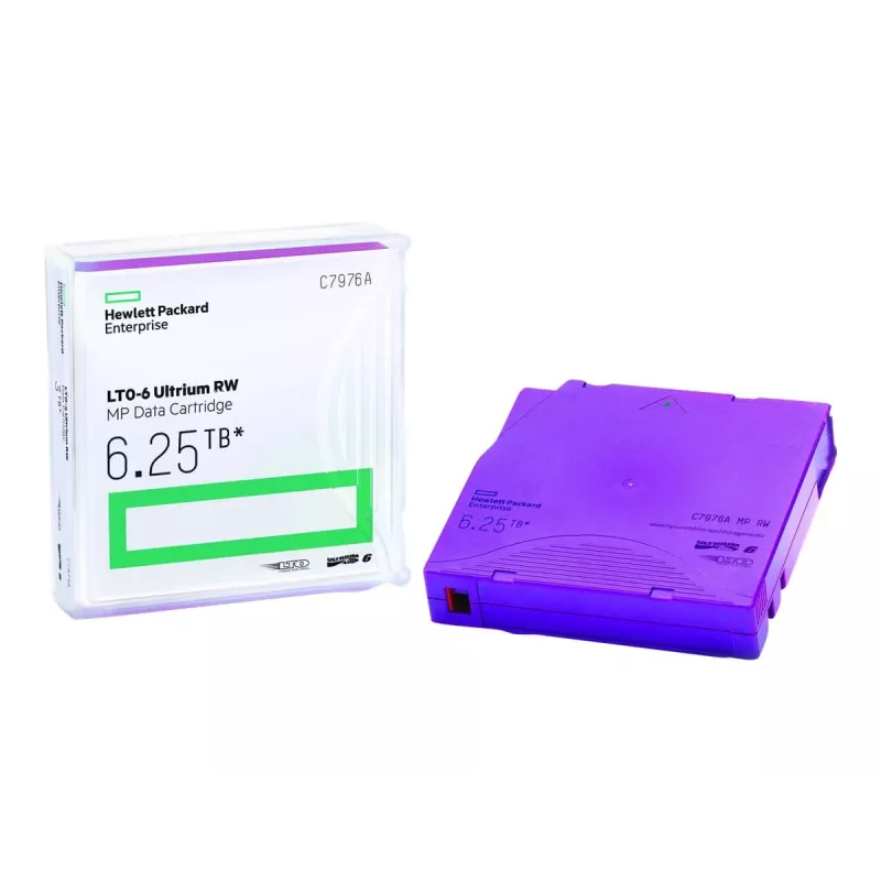 Cartucho de dados HPE LTO-6 Ultrium 6,25 TB RW