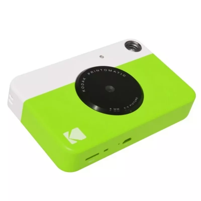 Máquina fotográfica instantânea Kodak PRINTOMATIC, 2x3 polegadas, Verde