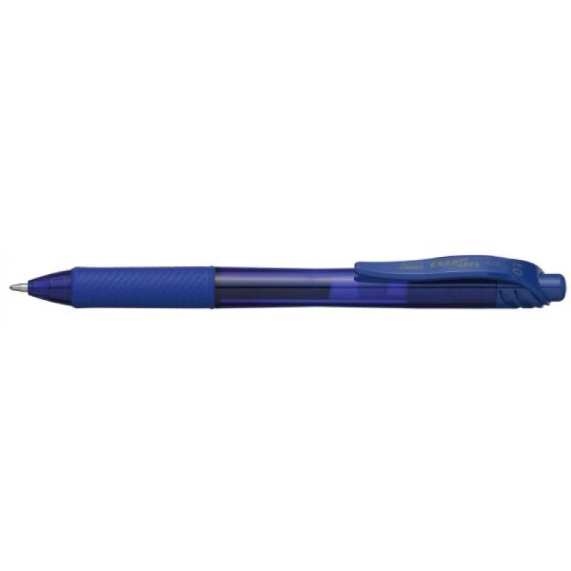 Caneta de gel retrátil com clip Pentel Energel X 1.0 Azul