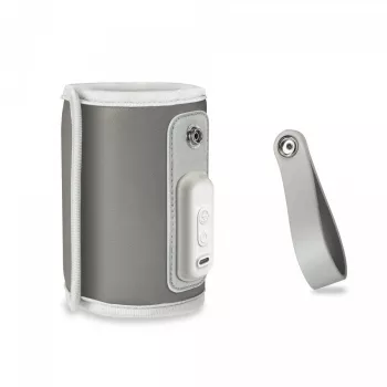 Aquecedor de biberões Lionelo Thermup Go cinzento – aquecedor de biberões portátil para alimentação de bebé