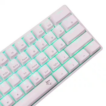 Teclado mecânico White Shark Shinobi-2 Brown Switch layout US — design compacto, switches Brown