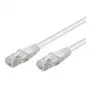 Cabo patch Wentronic Goobay CAT 6, U/UTP, branco, 2 m - mistura de cobre CCA (68635)