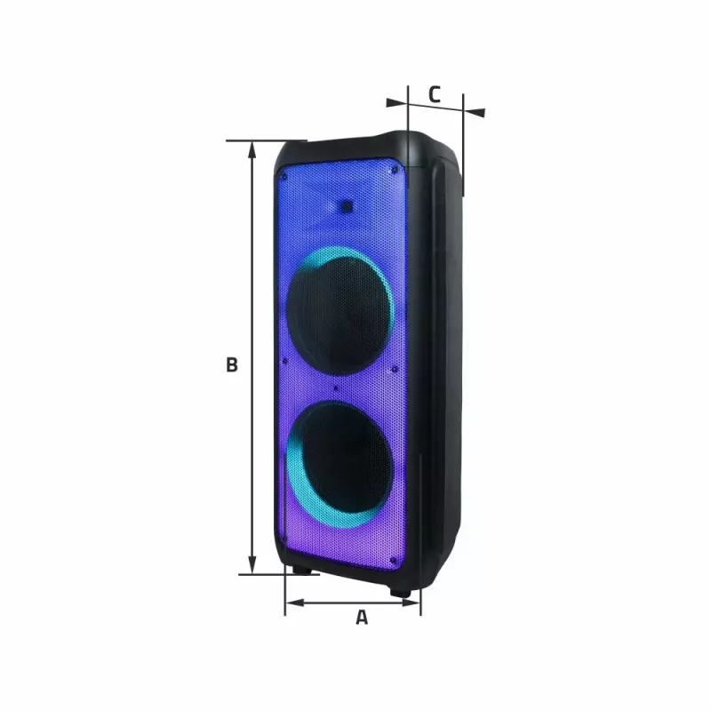 Altifalante portátil Manta SPK1202B250 BT, preto
