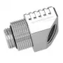 Adaptador Barrow 45° G1/4 fêmea para fêmea (FBFTWT45-V2 S) prateado