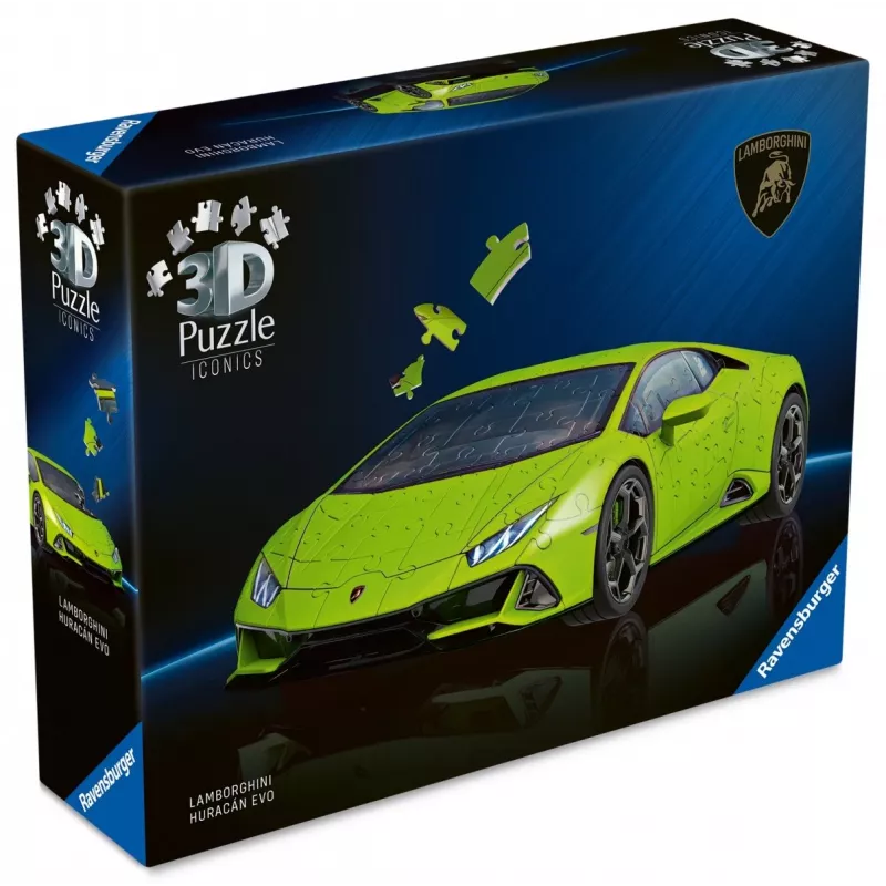 Puzzle 3D 158 peças Lamborghini Huracan EVO verde