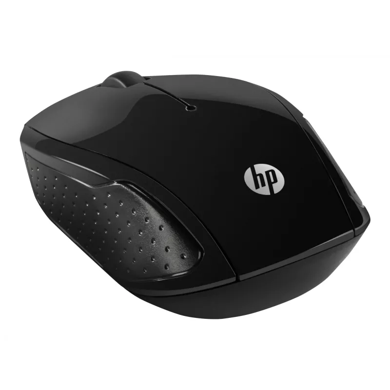 HP Rato sem fios 200, ambidestro, ótico, RF Wireless, 1000 DPI, preto