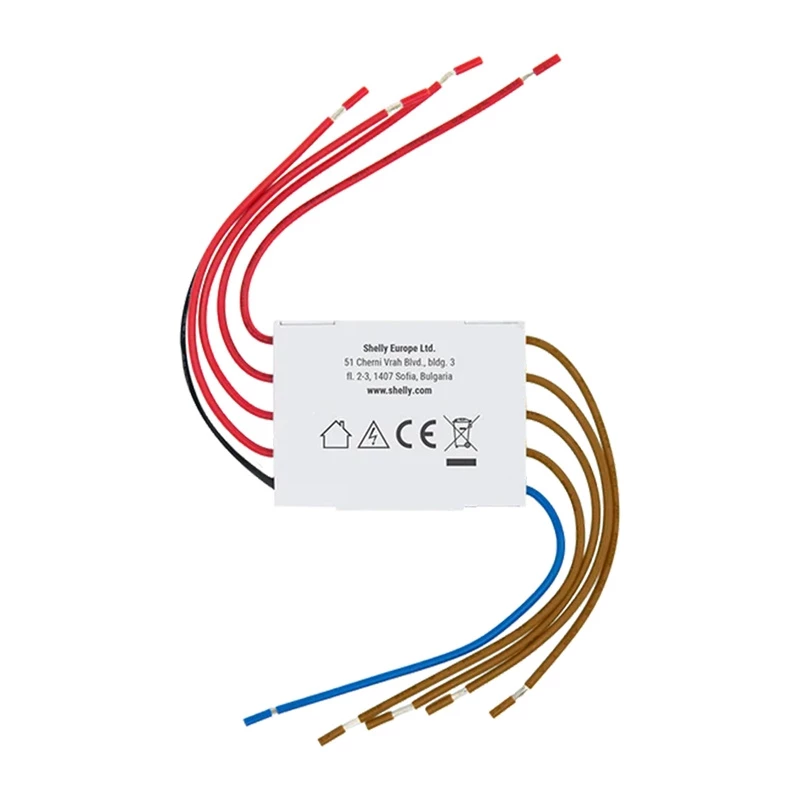 Desacoplador de 4 canais Shelly Shelly_4CD 230V – interface de relé para calha DIN para quatro circuitos