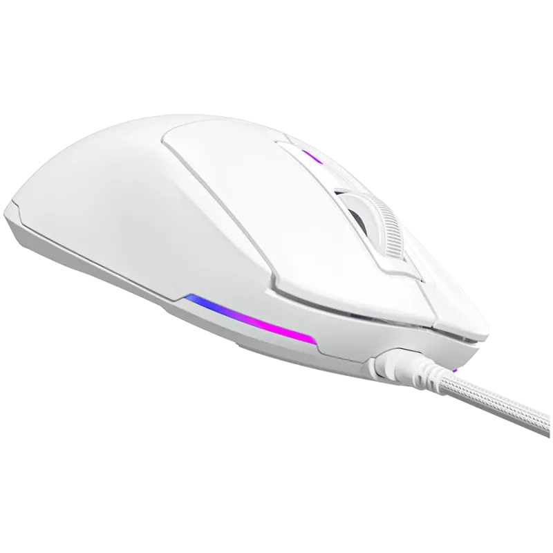LORGAR MSA10, rato gaming Ultralight com fio Advanced, branco