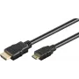Goobay 74081 cabo HDMI de alta velocidade com Ethernet, de HDMI tipo A para Mini HDMI tipo C, HDMI 2.1, 1 m