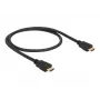 Cabo HDMI High Speed com Ethernet Delock 84751, HDMI-A macho para HDMI-A macho (19 pinos), 4K, 28 AWG, 0,5 m, preto