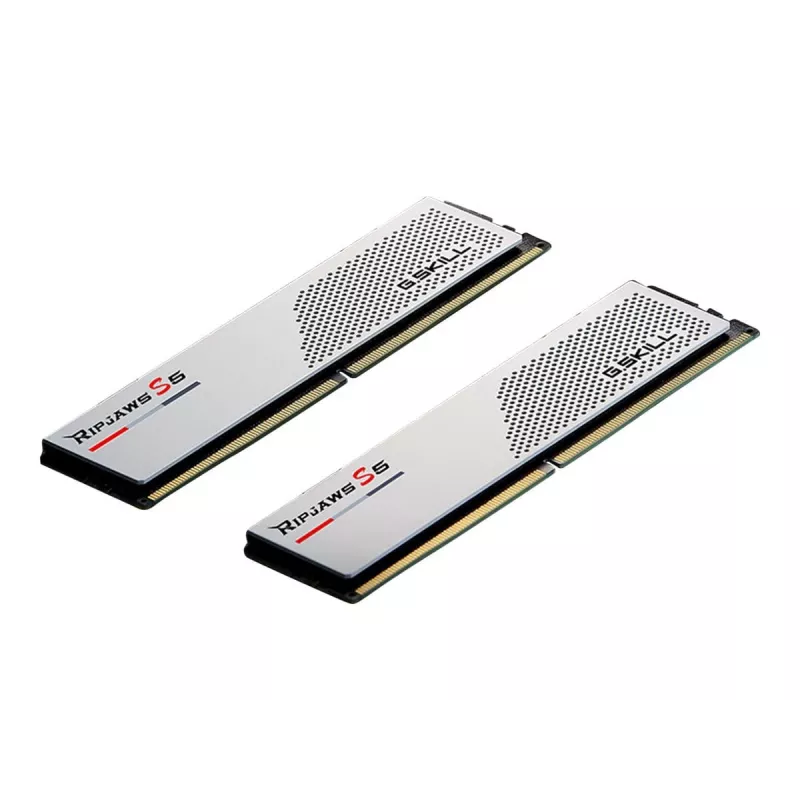 DIMM 32 GB DDR5-5600 (2x 16 GB) Dual-Kit, memória branca, F5-5600J4040C16GX2-RS5W, Ripjaws S5, INTEL XMP