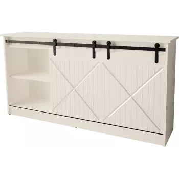 Cómoda 160x80x35 GRANERO branco/branco brilhante