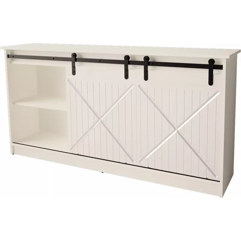 Cómoda 160x80x35 GRANERO branco/branco brilhante