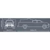 Brinquedo de construção montável Cobi RAM 3500 carro de bombeiros COBI-24612 conjunto modelo 2-em-1