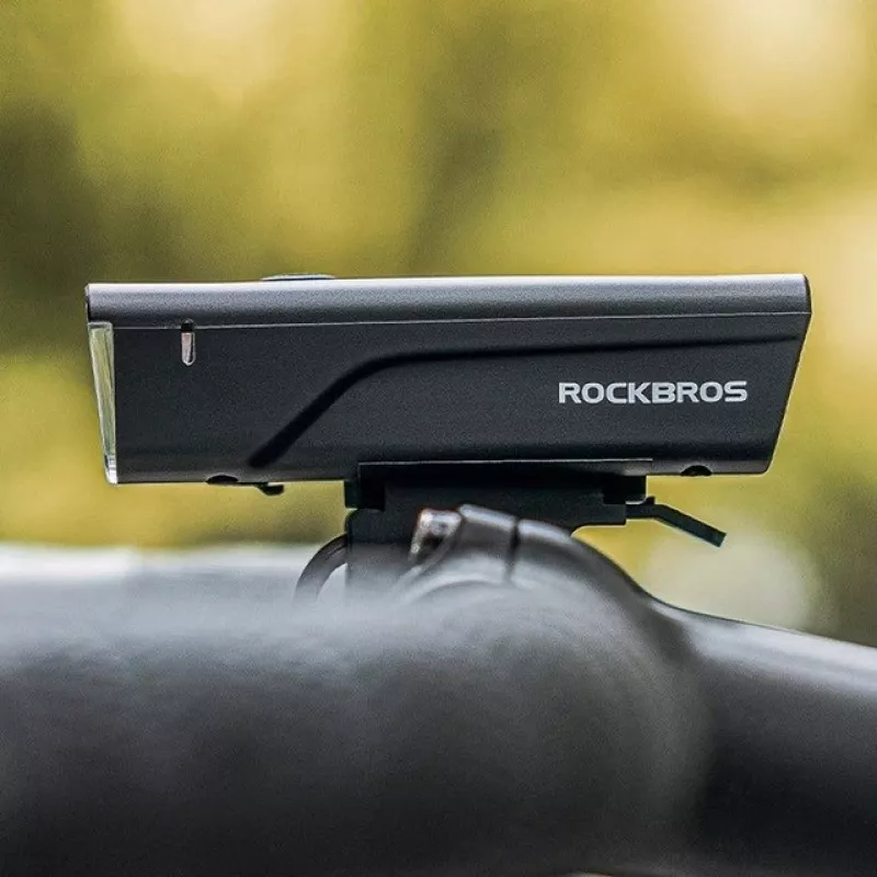 Rockbros luz de bicicleta + cabo USB-C - USB-A 260 lm preto