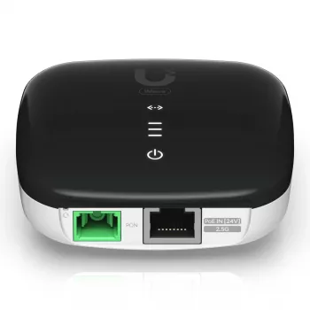 Unidade de rede ótica UBIQUITI WAVE-FIBER-ONU com portas Gigabit Ethernet